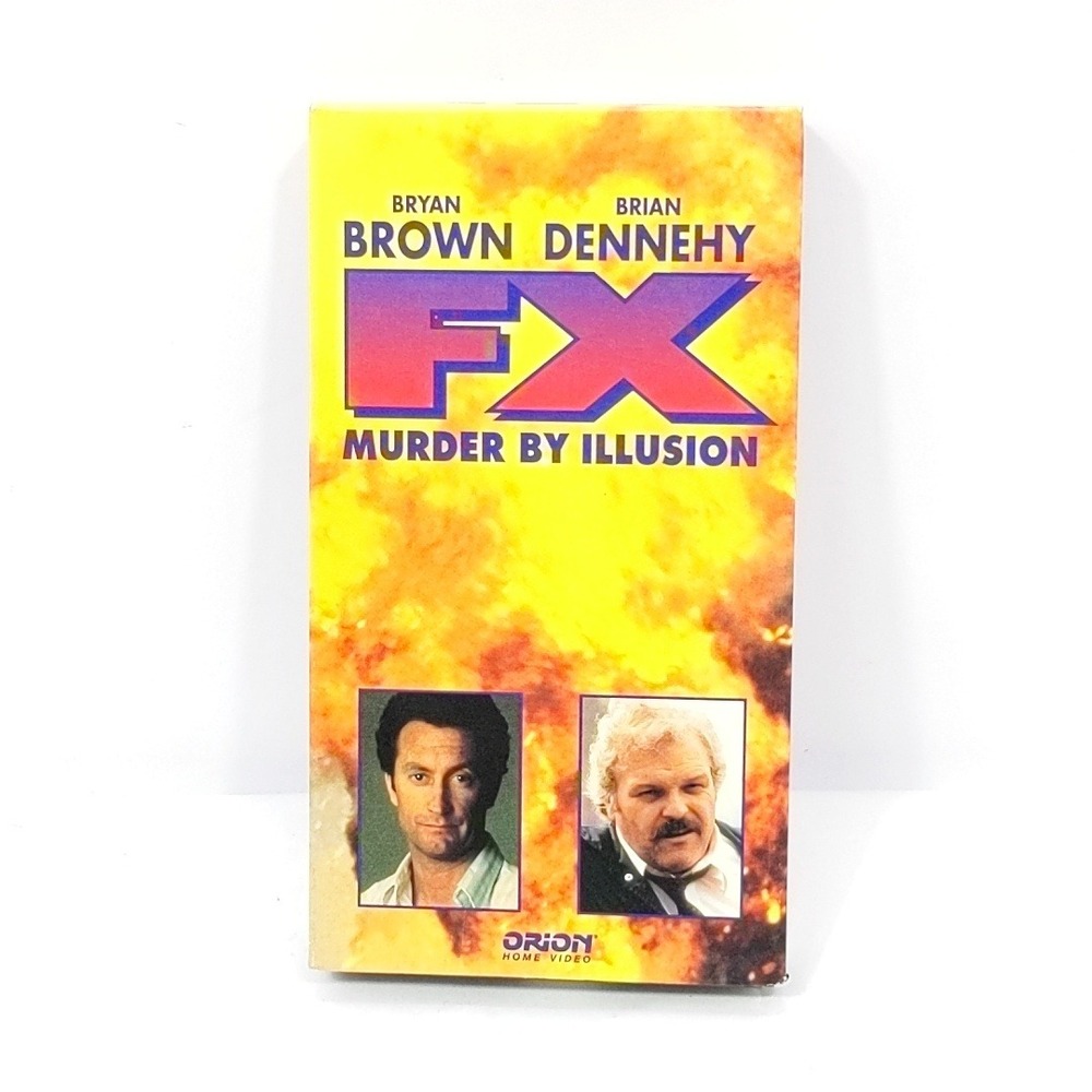 VTG F/X Murder By Illusion VHS 1986 Orion Bryan Brown Brian Dennehy Action Movie